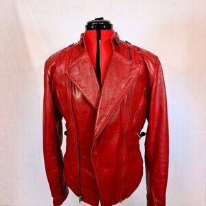 Wilson Red Leather Jacket